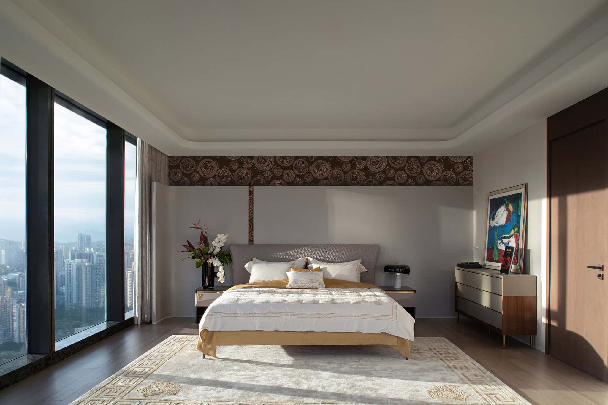Azure Heights bedroom master wide view by BDSD Boundless Design, Shenzhen, China
