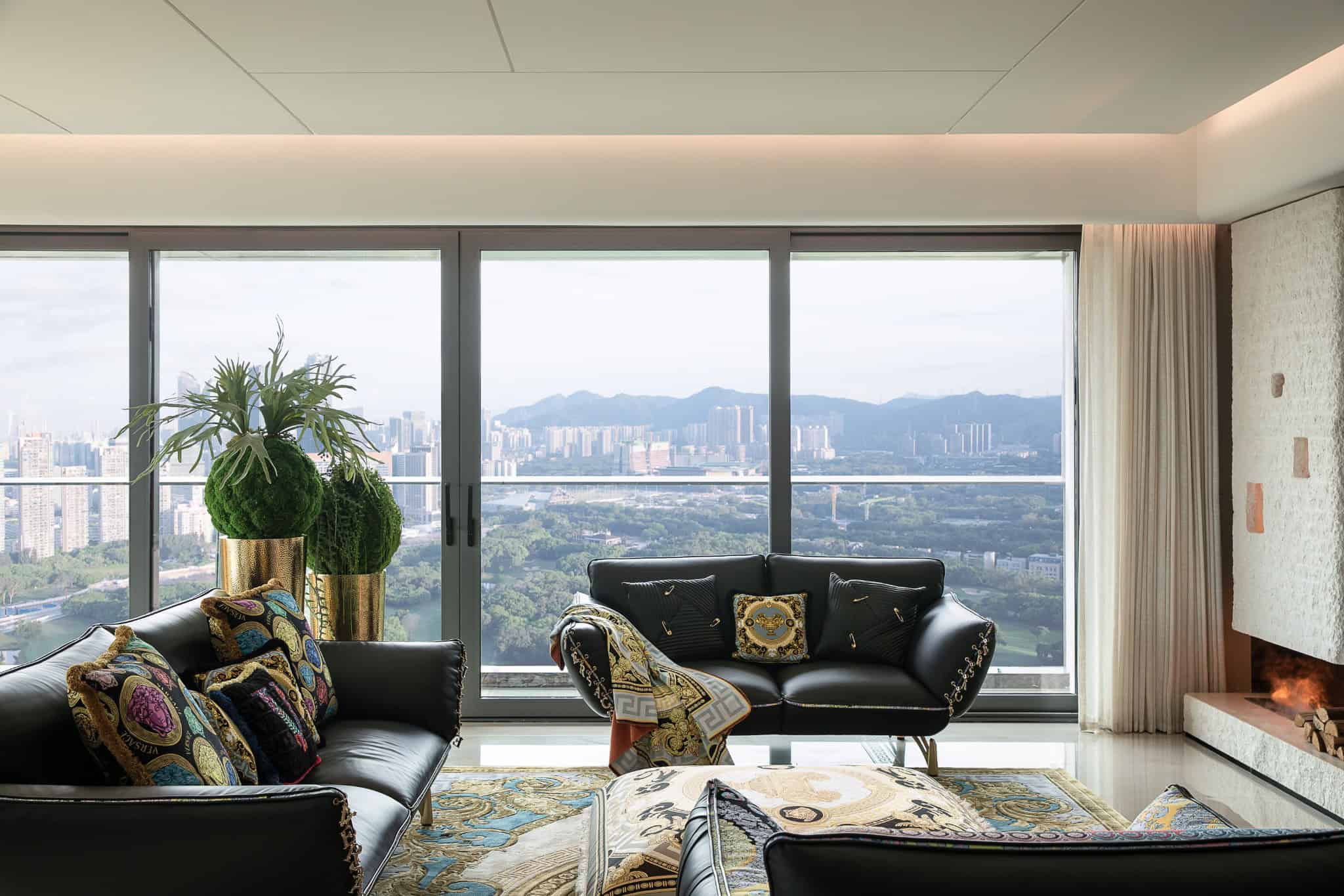 Azure Heights sofa city view by BDSD Boundless Design, Shenzhen, China