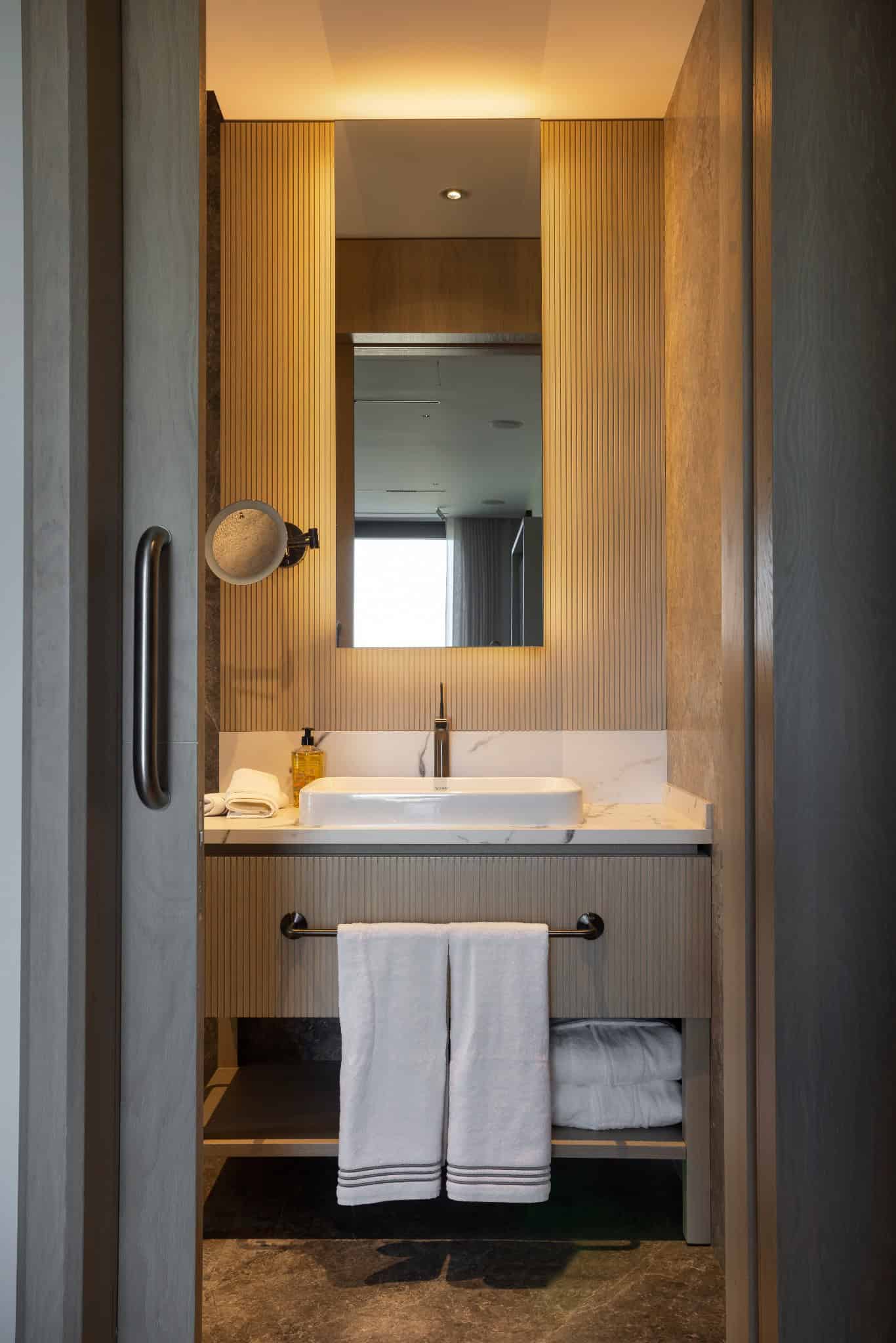 Bodrum M.M House Bathroom Vanity by SCAW – Sibel Cihan Architecture Bodrum M.M House by SCAW – Sibel Cihan Architecture, bathroom vanity in Demirbükü Bay, Bodrum, Turkey
