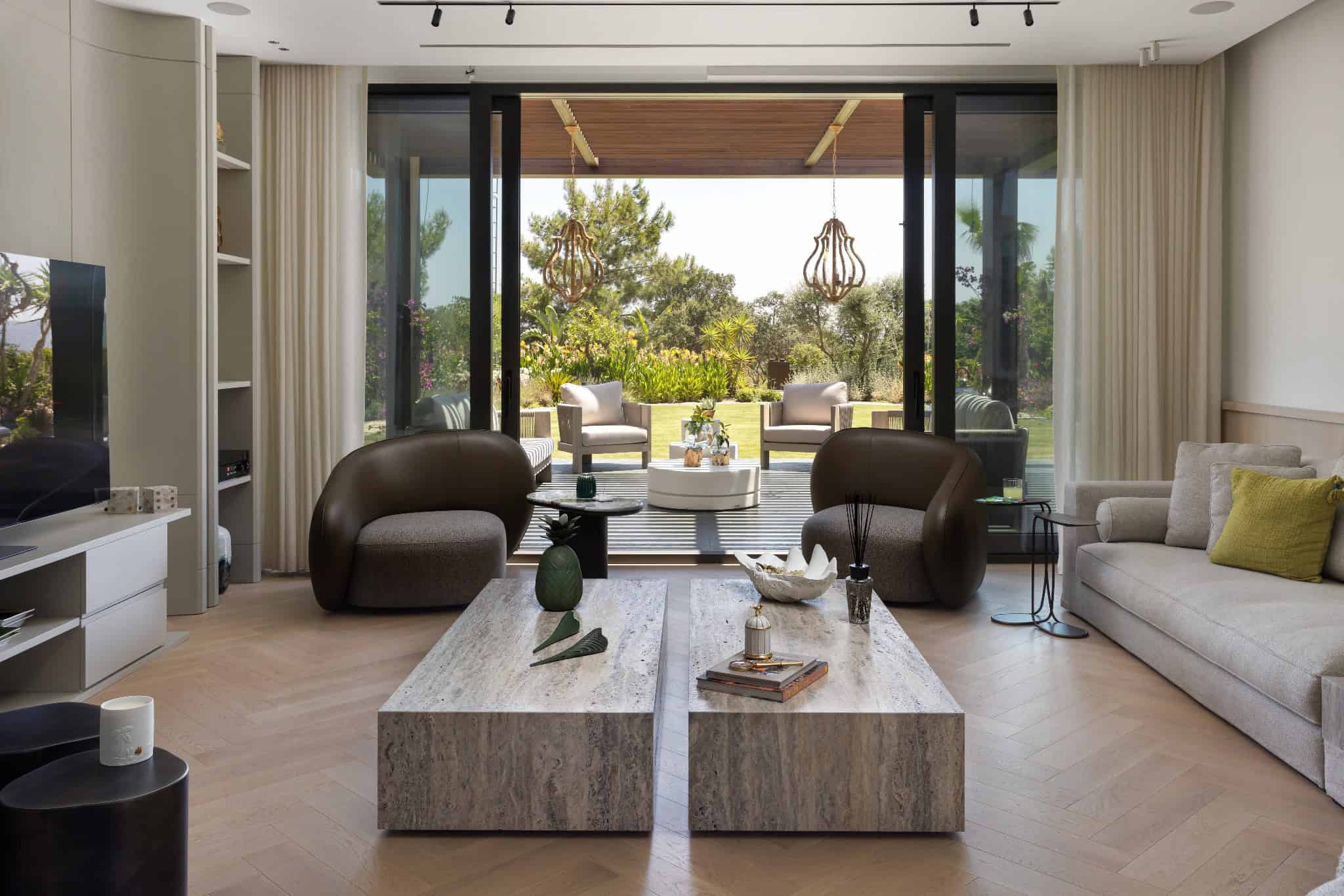 Bodrum M.M House Living Garden View by SCAW – Sibel Cihan Architecture Bodrum M.M House by SCAW – Sibel Cihan Architecture, living garden view in Demirbükü Bay, Bodrum, Turkey