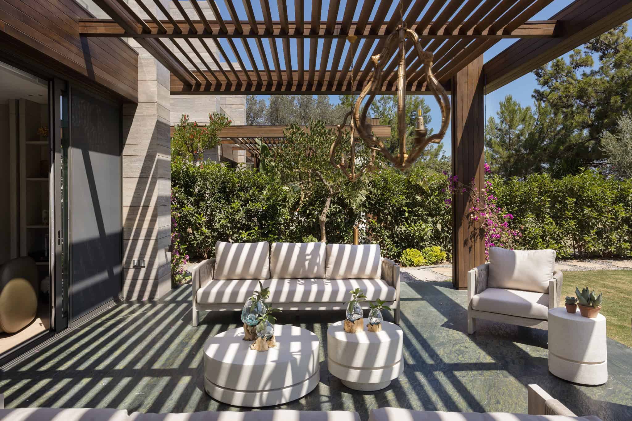 Bodrum M.M House Pergola Lounge Angled by SCAW – Sibel Cihan Architecture Bodrum M.M House by SCAW – Sibel Cihan Architecture, pergola lounge angled in Demirbükü Bay, Bodrum, Turkey