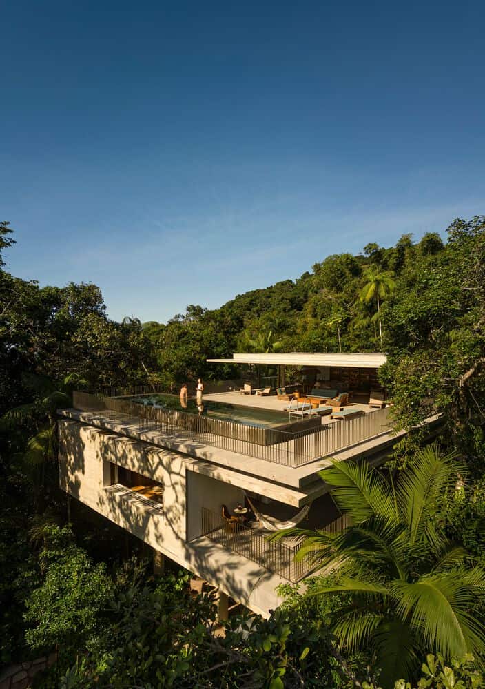 Canopy House Aerial Pool Terrace by Studio MK27 Canopy House by Studio MK27 – aerial pool terrace, Guarujá, Brazil