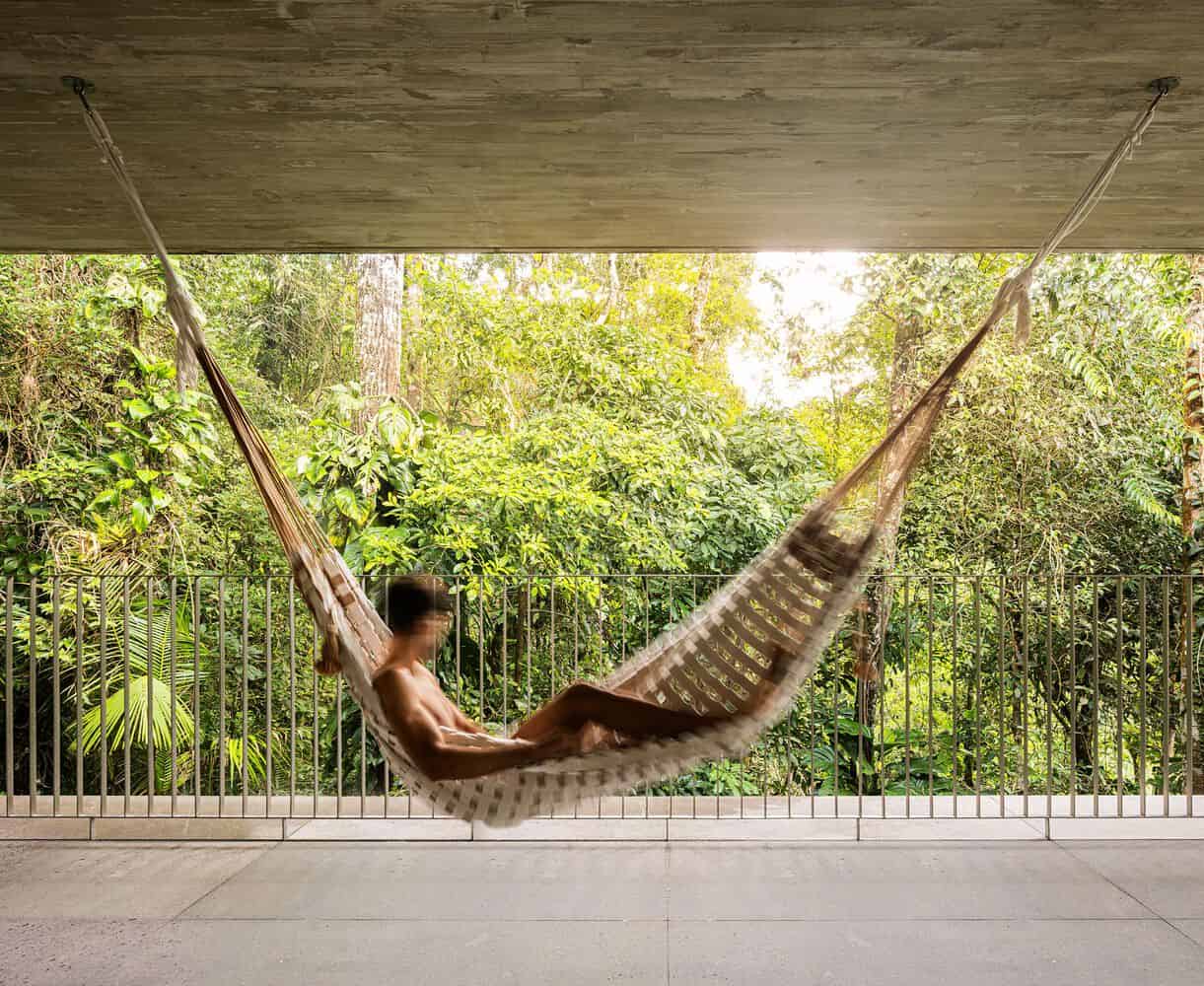 Canopy House Hammock Veranda by Studio MK27 Canopy House by Studio MK27 – hammock veranda surrounded by forest, Guarujá, Brazil