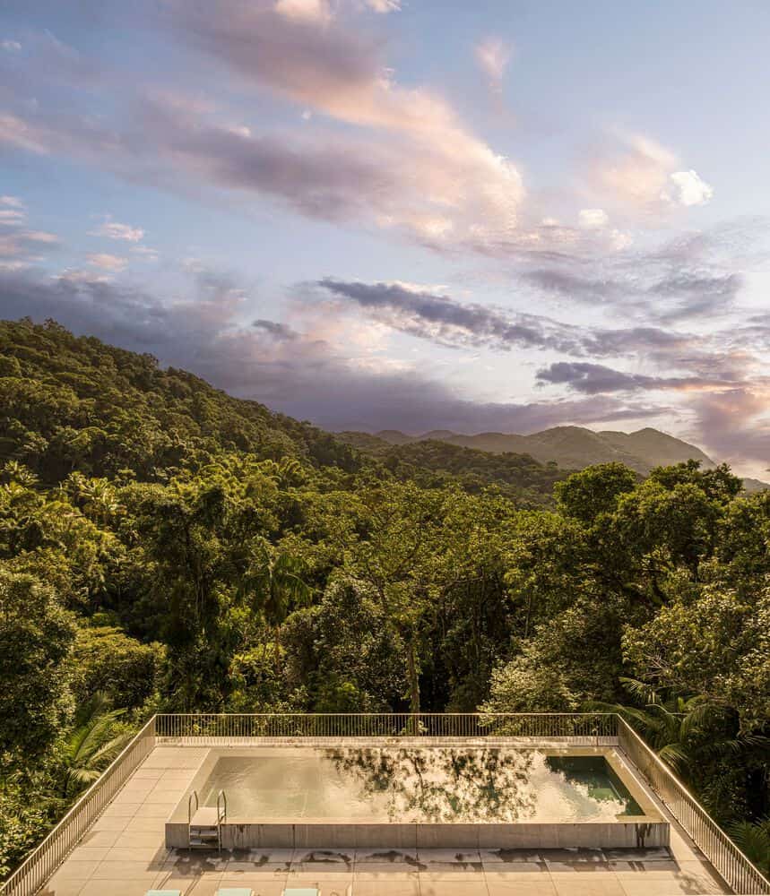 Canopy House Rooftop Infinity Pool Views by Studio MK27 Canopy House by Studio MK27 – rooftop infinity pool with forest views, Guarujá, Brazil