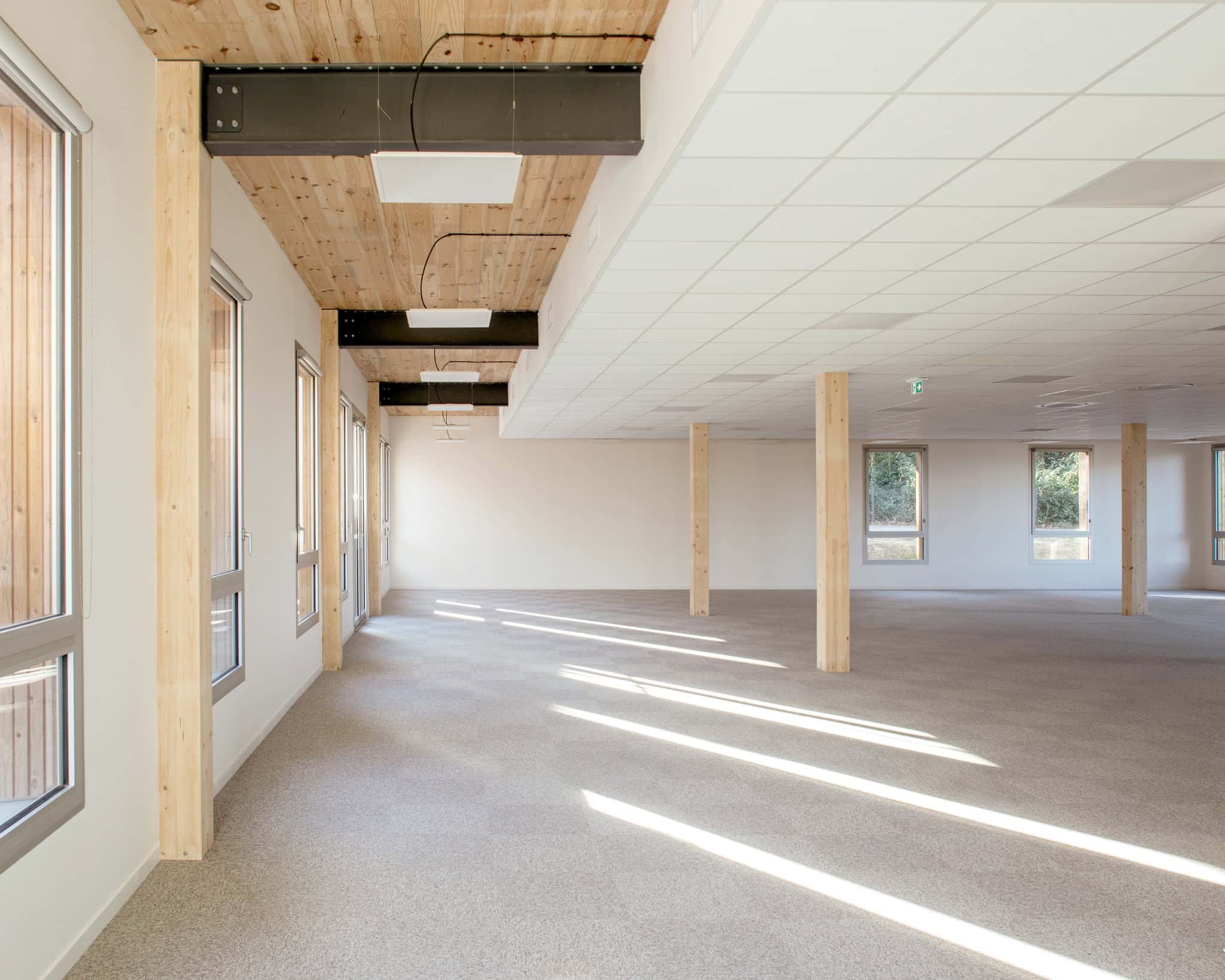 Le Chemin du Bois Harel Open Plan Office Interior by ALTA Architectes Le Chemin du Bois Harel by ALTA Architectes — Open Plan Office Interior, Rennes / Saint-Jacques-de-la-Lande, France
