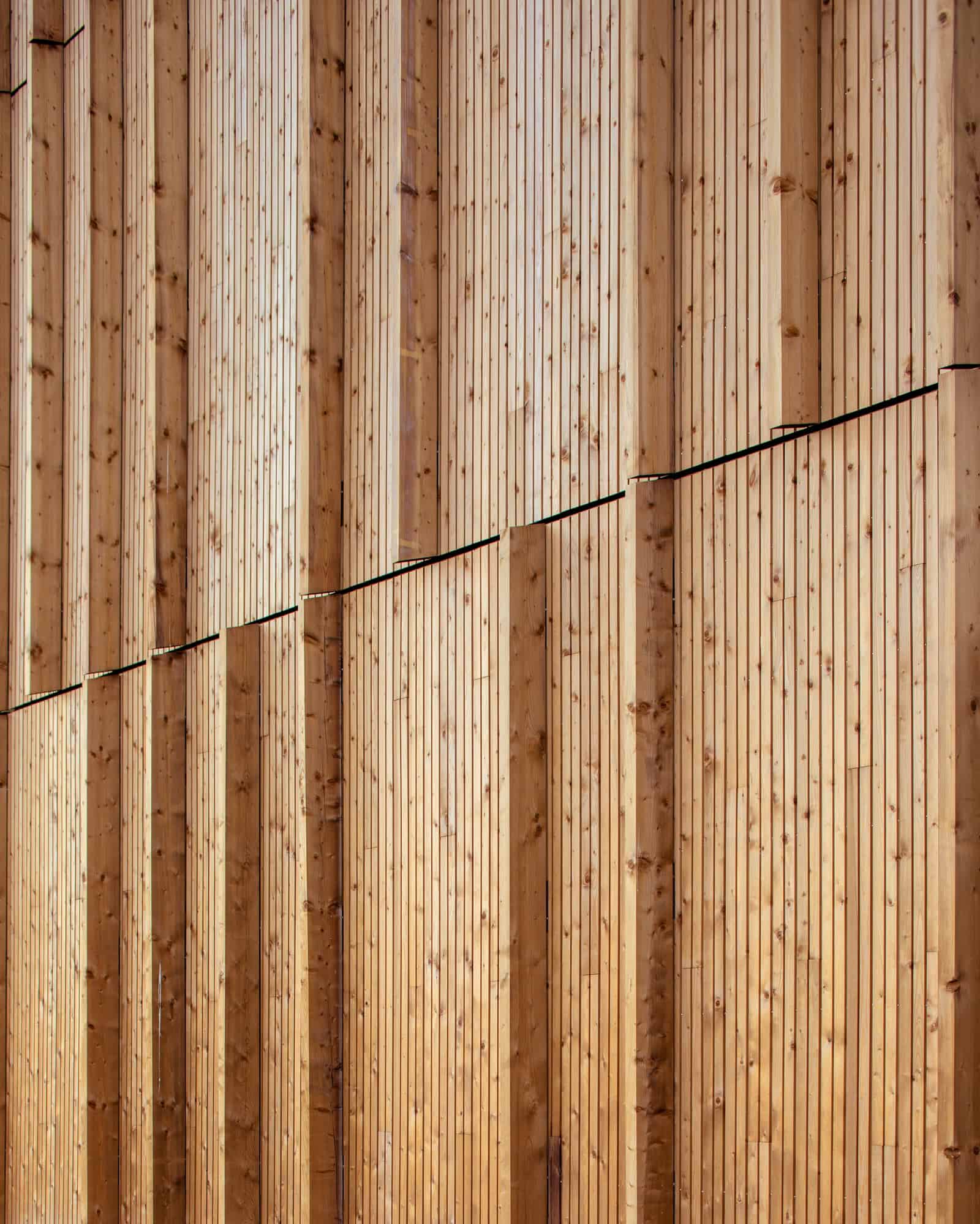 Le Chemin du Bois Harel Timber Cladding Detail by ALTA Architectes Le Chemin du Bois Harel by ALTA Architectes — Timber Cladding Detail, Rennes / Saint-Jacques-de-la-Lande, France