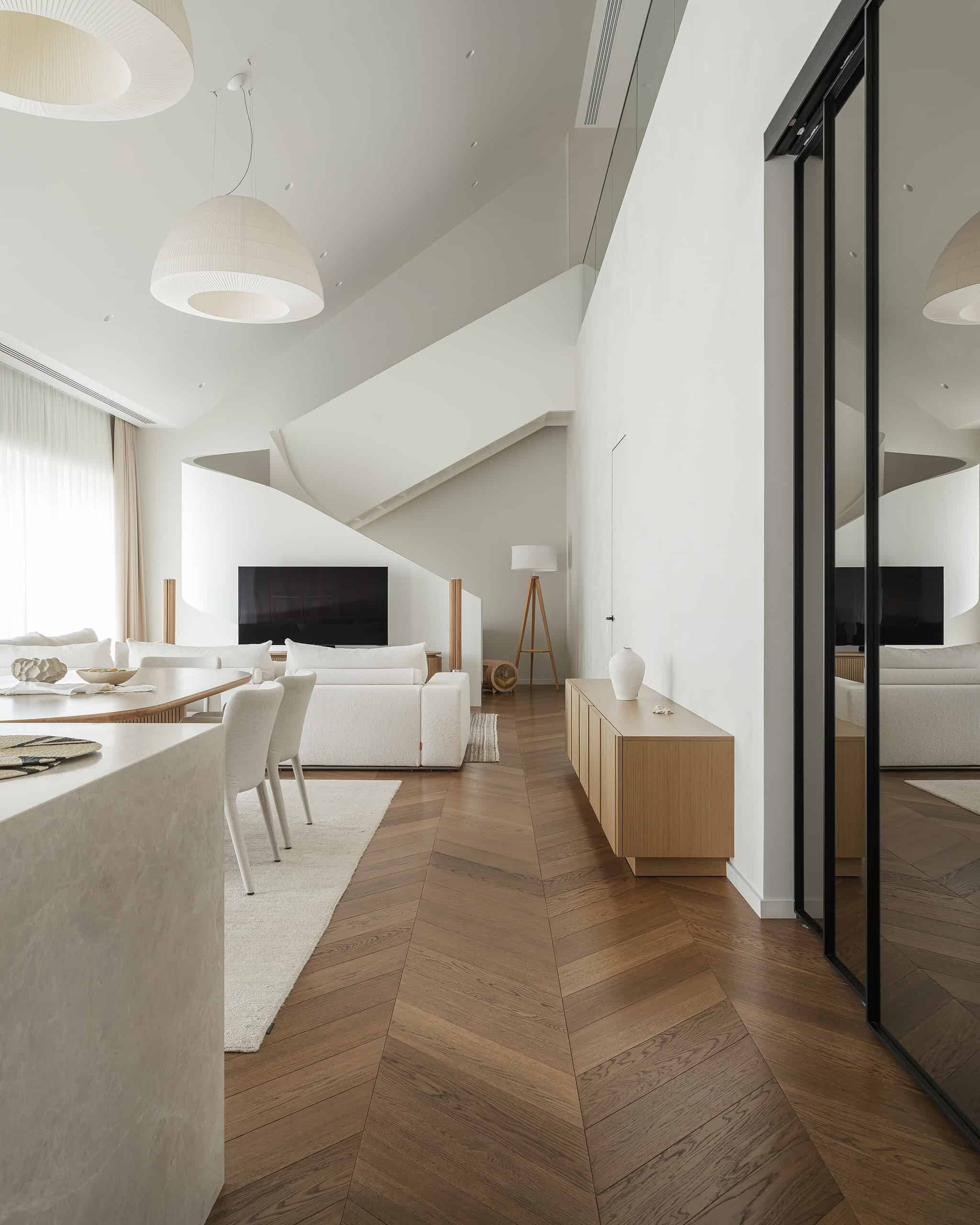 Penthouse in Cloud Nine Residence by KNKO Architectural Bureau — A 240 m² Moscow Apartment Penthouse in Cloud Nine Residence by KNKO Architectural Bureau — A 240 m² Moscow Apartment