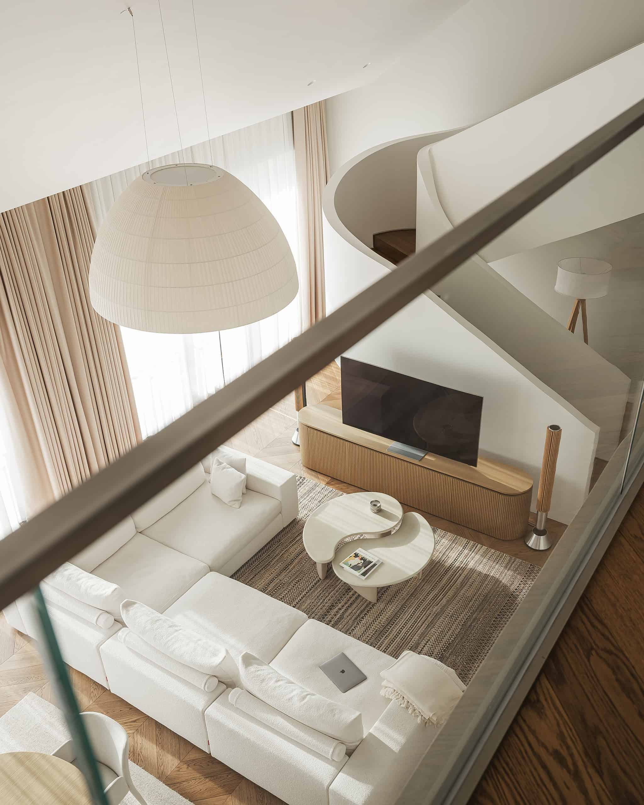 Penthouse in Cloud Nine Residence by KNKO Architectural Bureau — A 240 m² Moscow Apartment Penthouse in Cloud Nine Residence by KNKO Architectural Bureau — A 240 m² Moscow Apartment