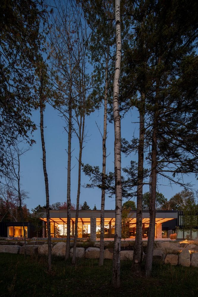 The House of la Baie de l’Ours by ACDF Architecture: A Lakeside Timber Retreat in Québec Minimalist wood interior details of La Maison de la Baie de l’Ours