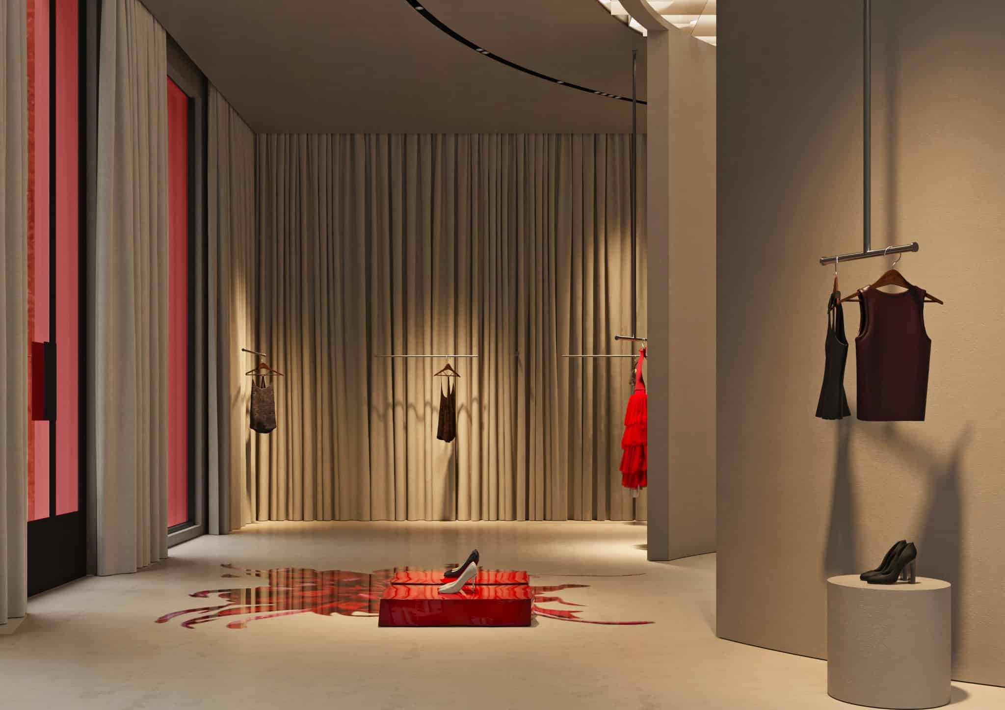 Lina Store (Linalien) Interior Aisle by Kateryna Turbina Lina Store (Linalien) by Kateryna Turbina — interior aisle, Lisbon, Portugal