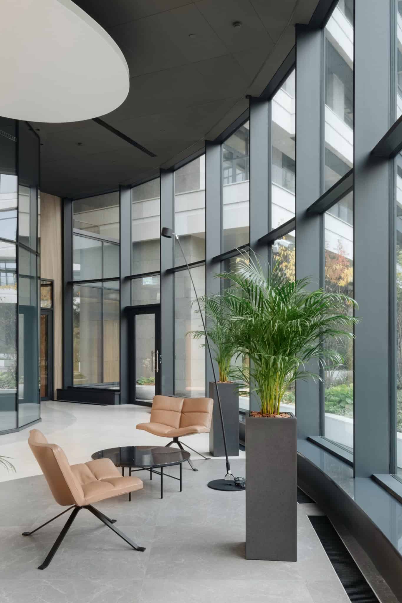 RIVER Lounge Seating Area by VSA.studio RIVER by VSA.studio, lounge seating area with natural light, Moscow, Russia