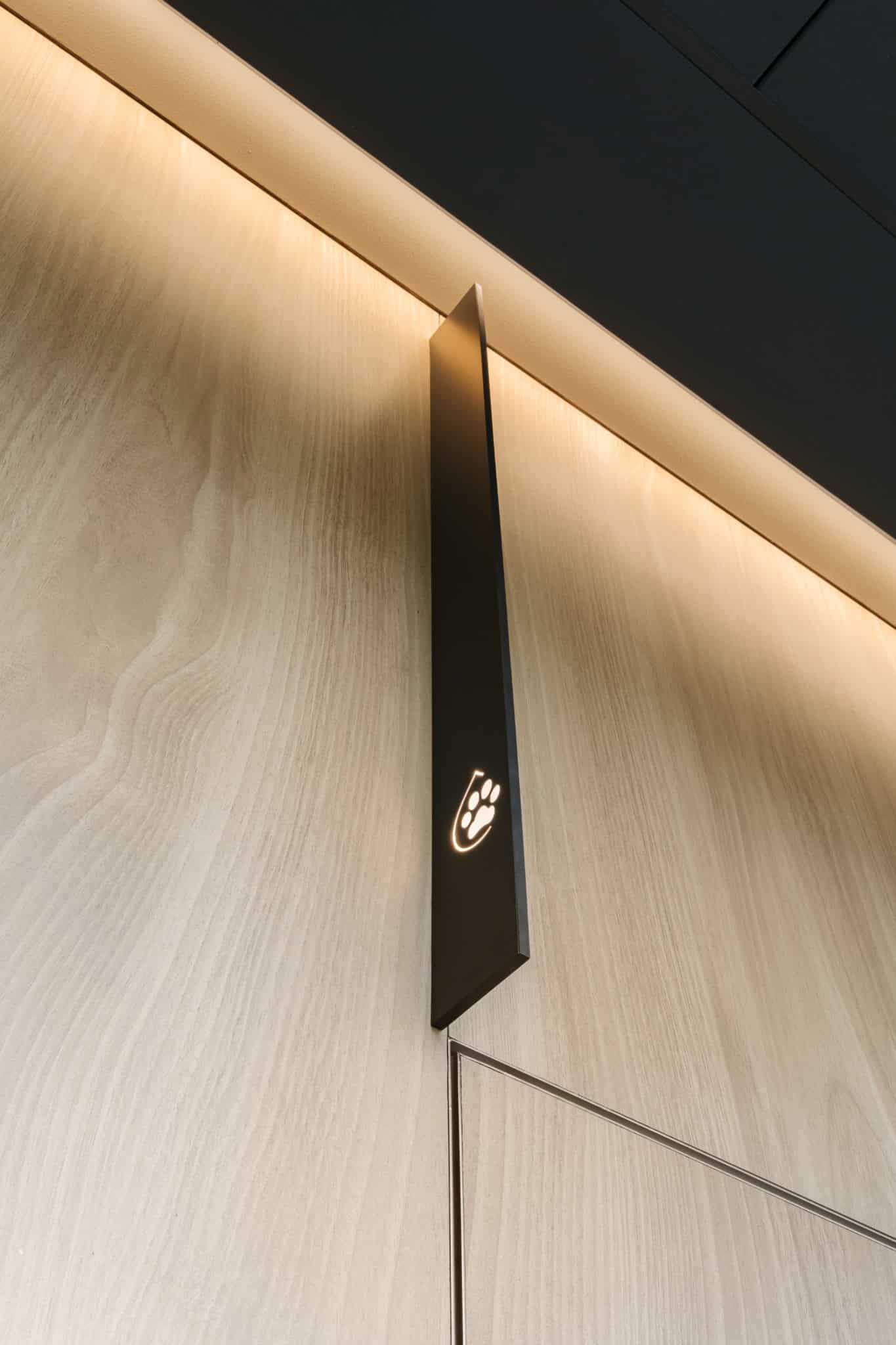 RIVER Paw Signage Detail by VSA.studio RIVER by VSA.studio, paw signage detail, Moscow, Russia