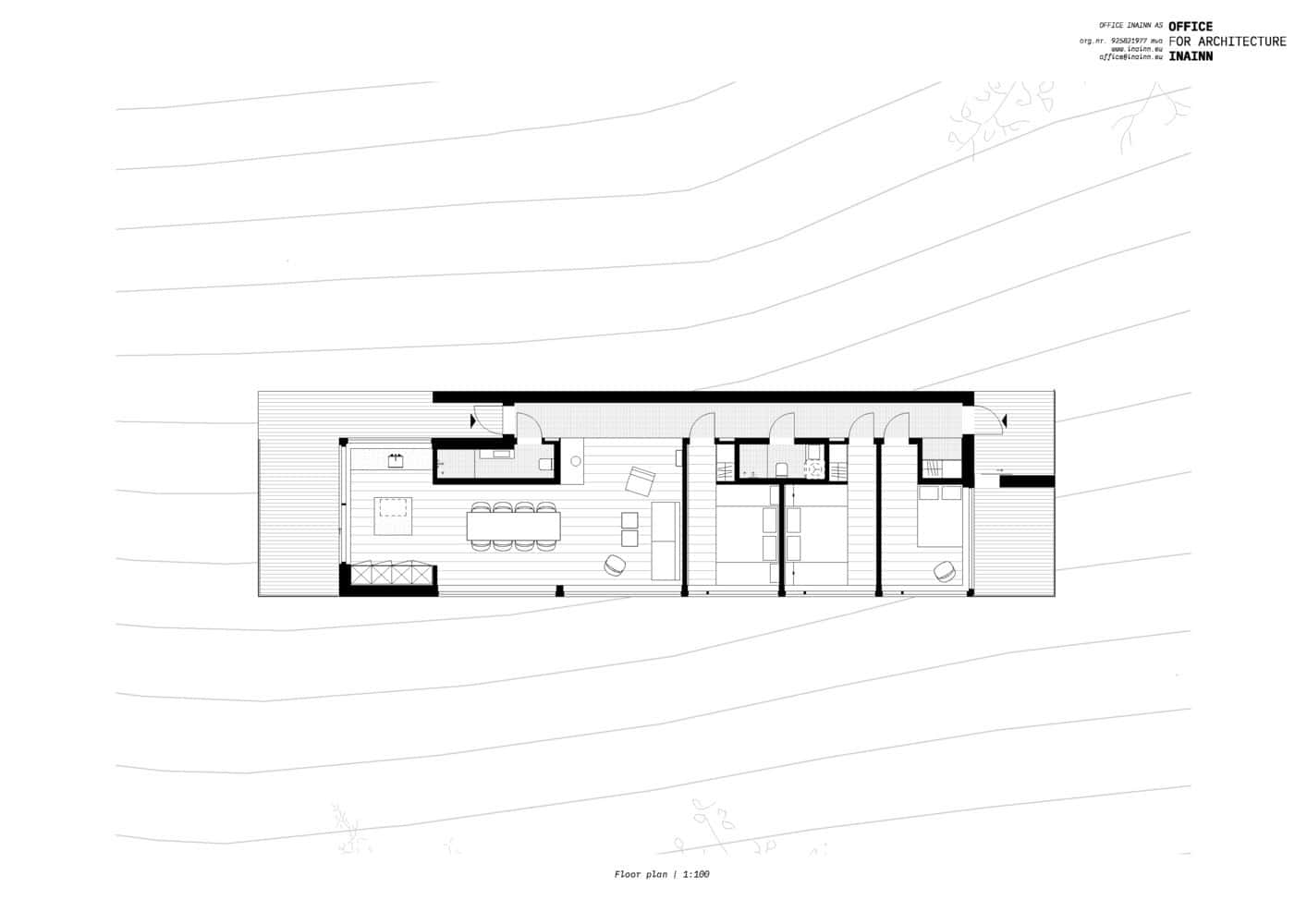 18-07 Holiday Home Floor Plan by OFFICE INAINN Floor plan of 18-07 Holiday Home by OFFICE INAINN showing living, dining and bedroom zones