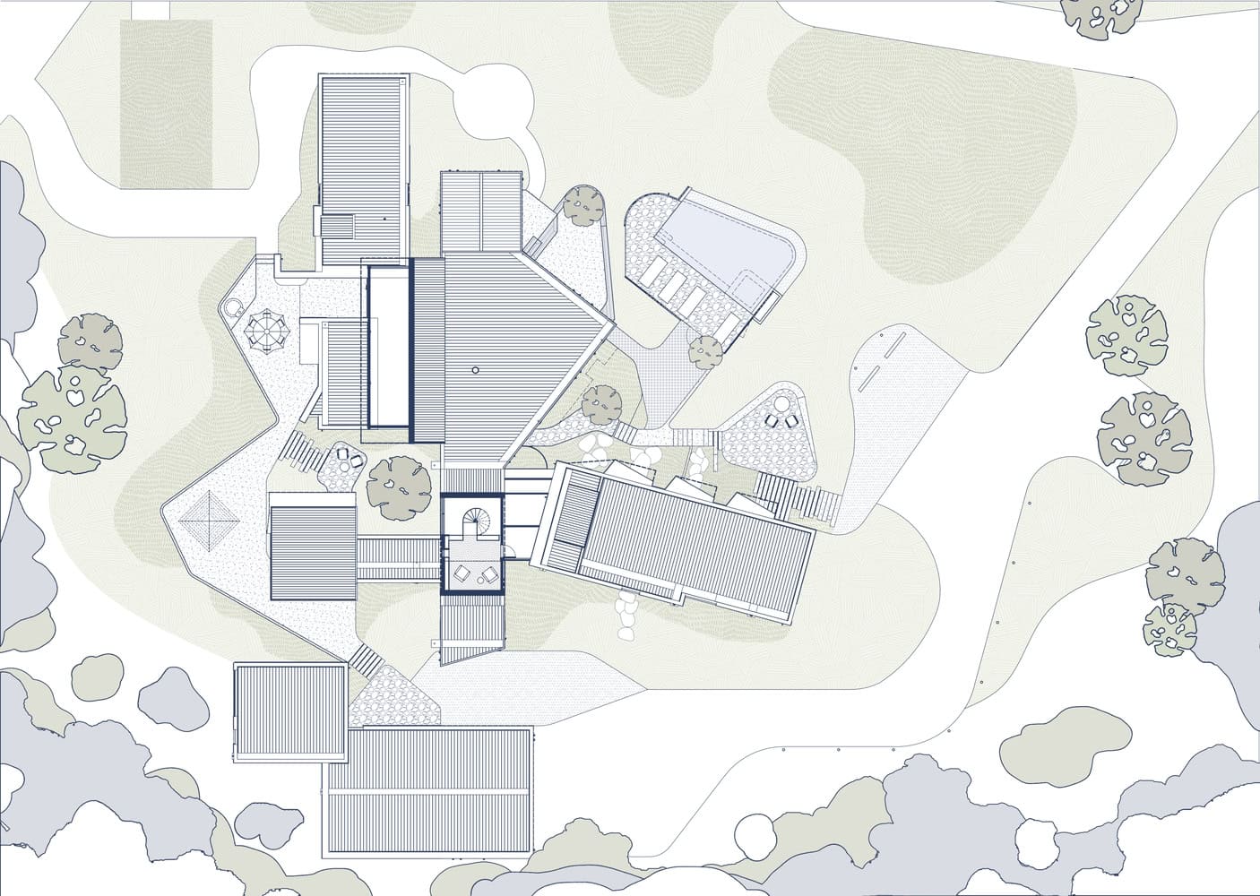 Korinda House First Floor Plan by Bent Architecture Korinda House by Bent Architecture — first floor plan, Plenty, Victoria