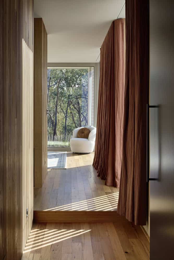 Korinda House Hallway to Sitting Nook by Bent Architecture Korinda House by Bent Architecture — hallway leading to sitting nook, Plenty, Victoria