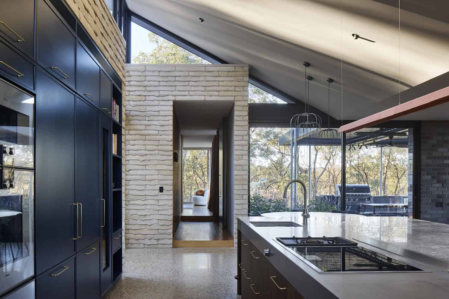 Korinda House Kitchen Hallway Vista by Bent Architecture Korinda House by Bent Architecture — kitchen to hallway vista, Plenty, Victoria