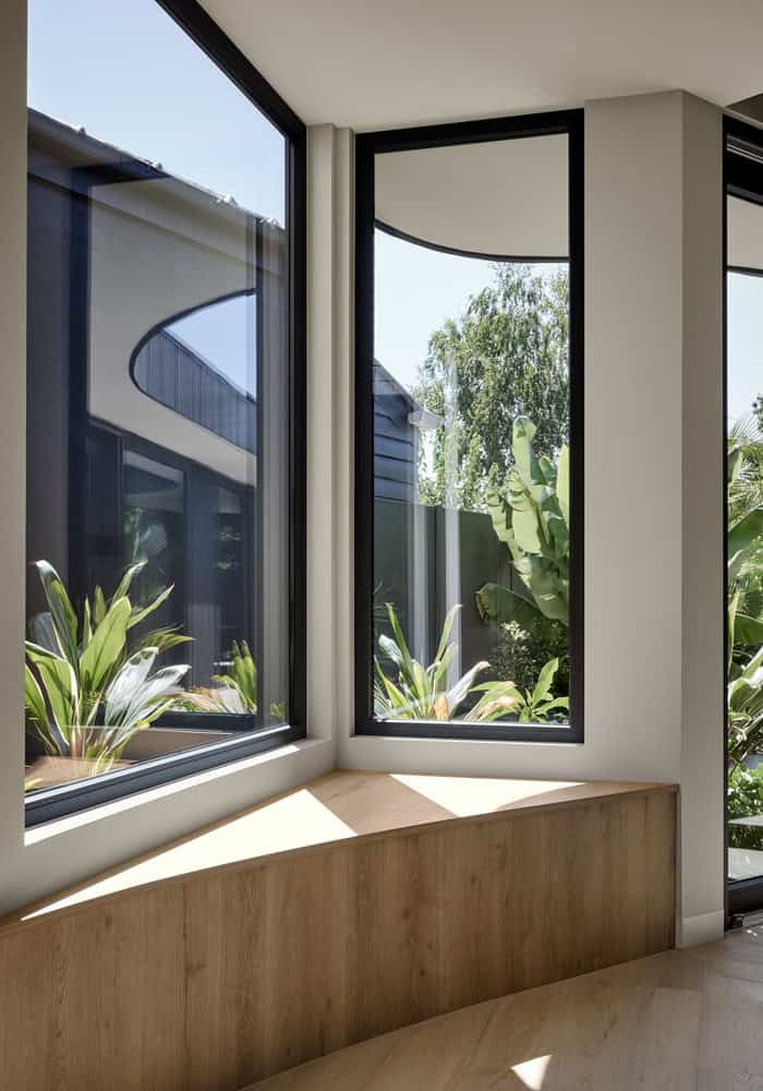 Ripple House Corner Window Seat View by Atlas Architects Ripple House by Atlas Architects – corner window seat view, Glen Iris, Victoria