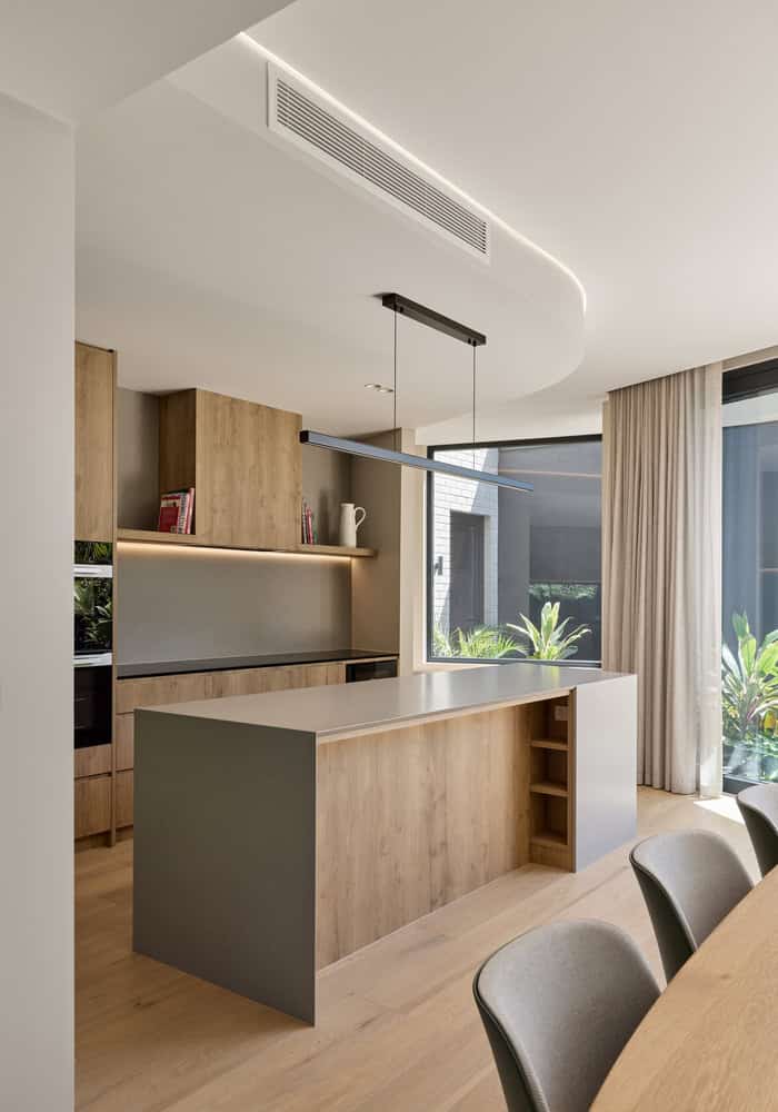 Ripple House Kitchen Island And Dining by Atlas Architects Ripple House by Atlas Architects – kitchen island and dining, Glen Iris, Victoria