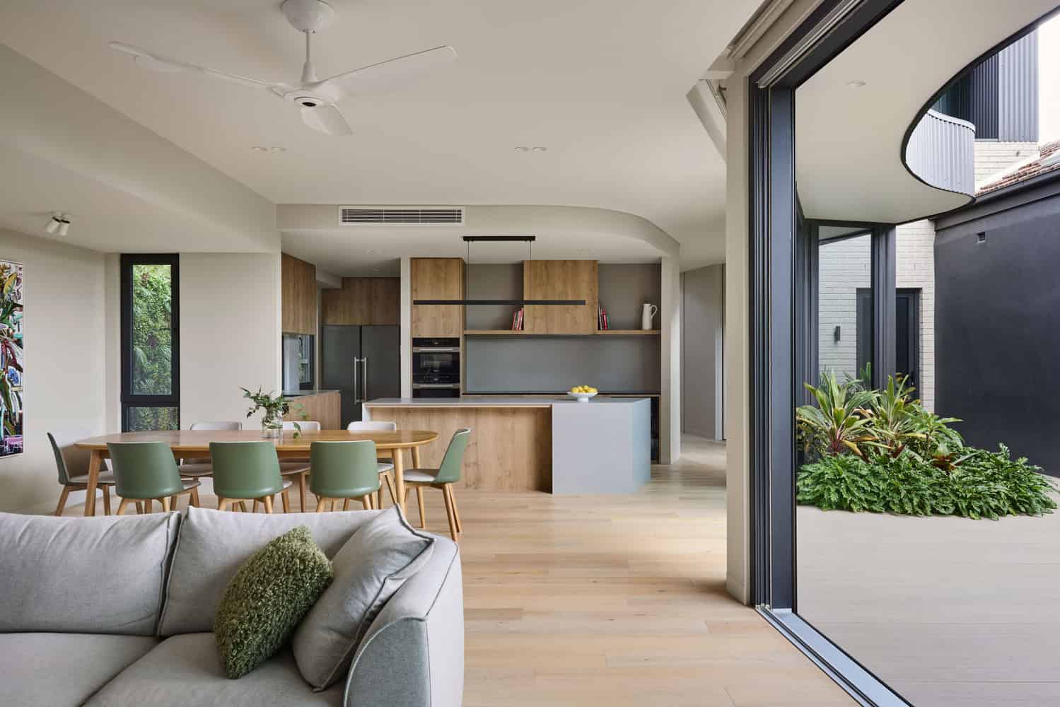 Ripple House Open Living Dining Kitchen by Atlas Architects Ripple House by Atlas Architects – open living dining kitchen, Glen Iris, Victoria