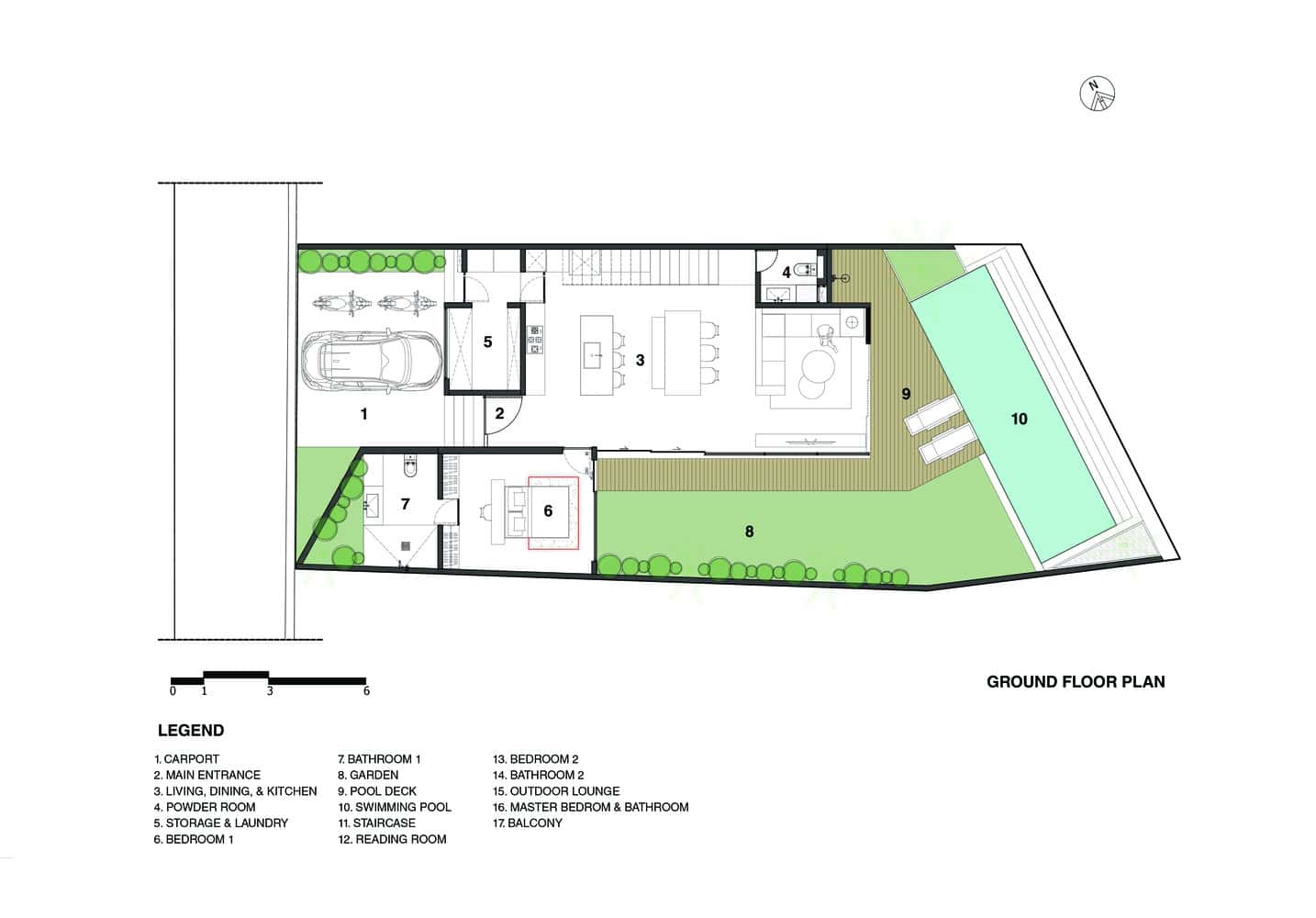 Tapa Villa Ground Floor Plan by Studio Tanama Tapa Villa ground floor plan by Studio Tanama in Bali, Indonesia