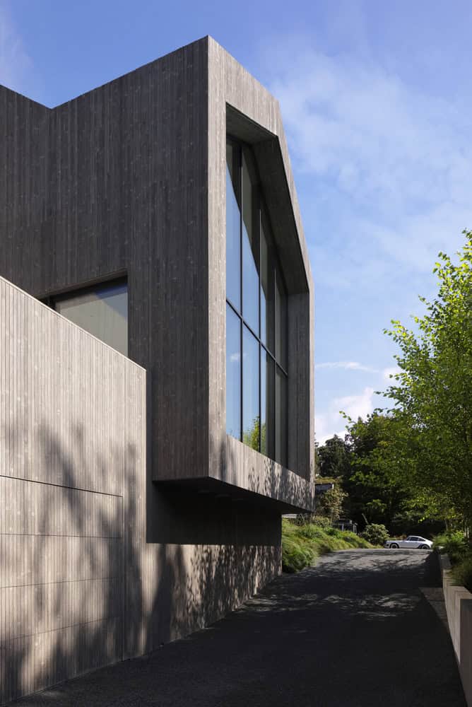 Re-folded House by McLeod Bovell Modern Houses, cantilevered gable window, Vancouver