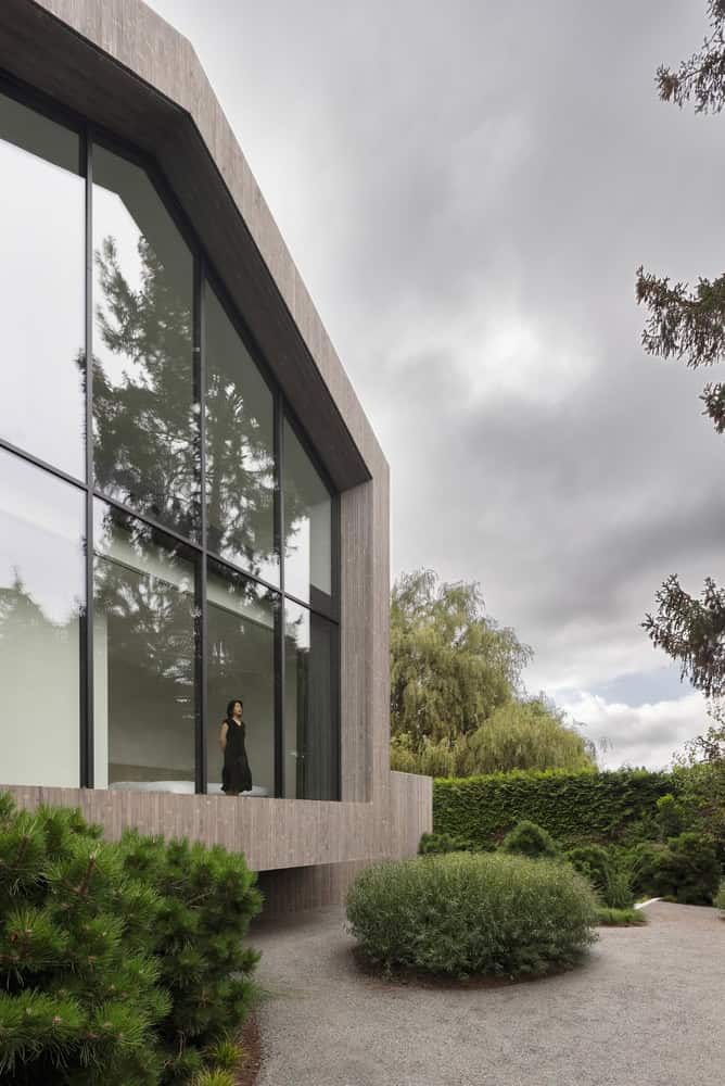 Re-folded House by McLeod Bovell Modern Houses, gable window portrait exterior, Vancouver