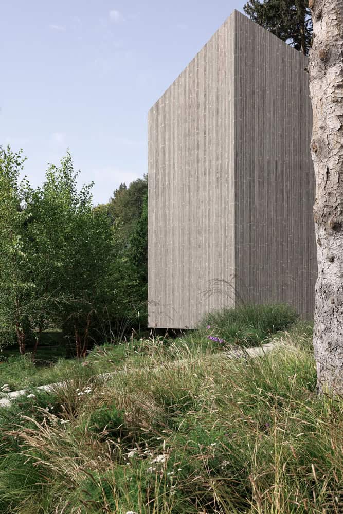 Re-folded House by McLeod Bovell Modern Houses, wood volume in landscape, Vancouver