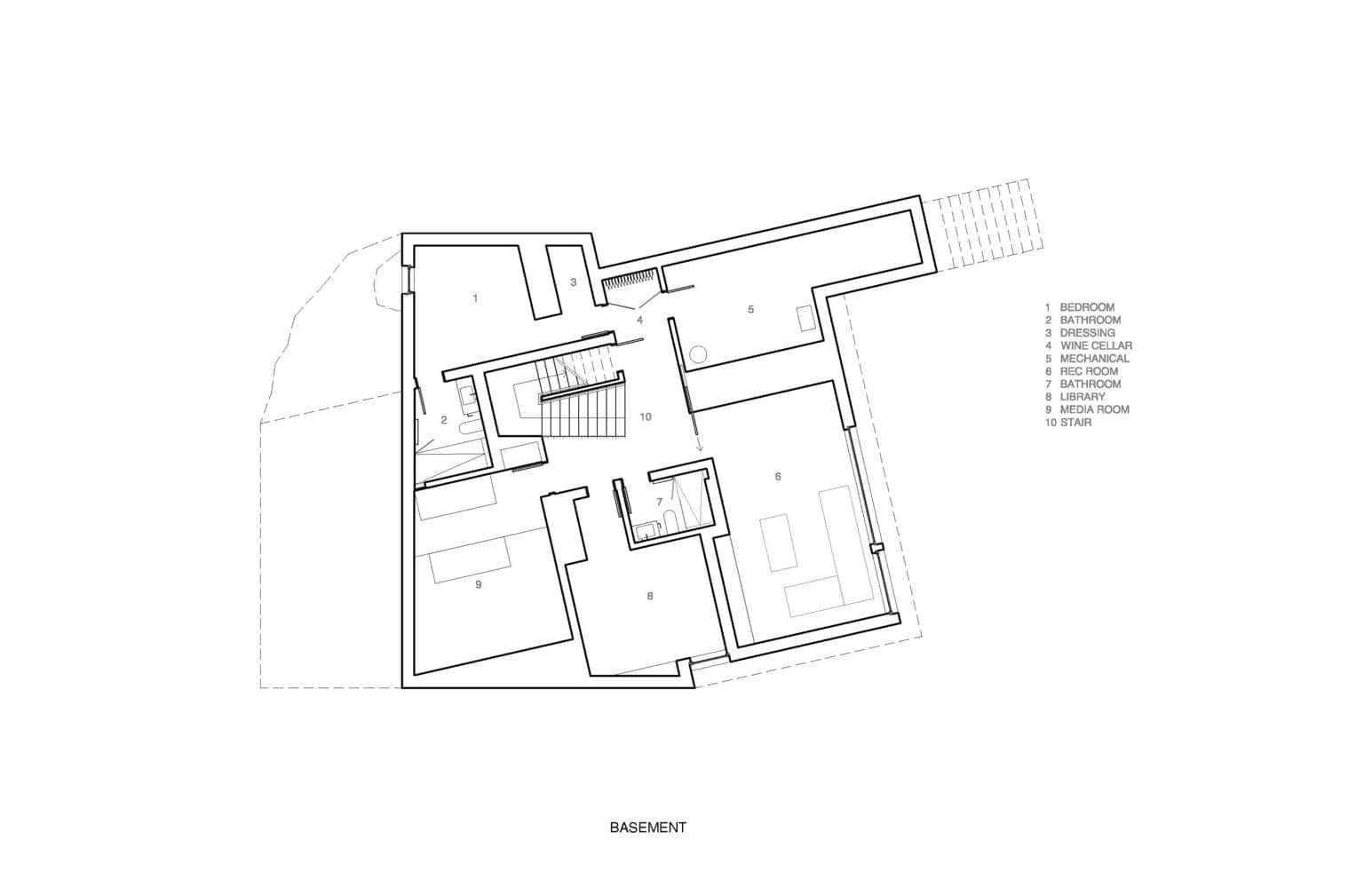 Yield House Basement Plan by Splyce Design Yield House by Splyce Design basement floor plan Vancouver