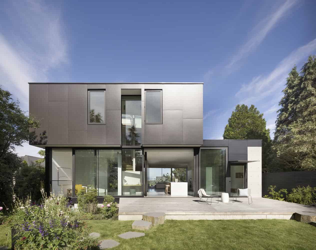 Yield House Front Elevation by Splyce Design Yield House by Splyce Design front elevation contemporary residence in Vancouver